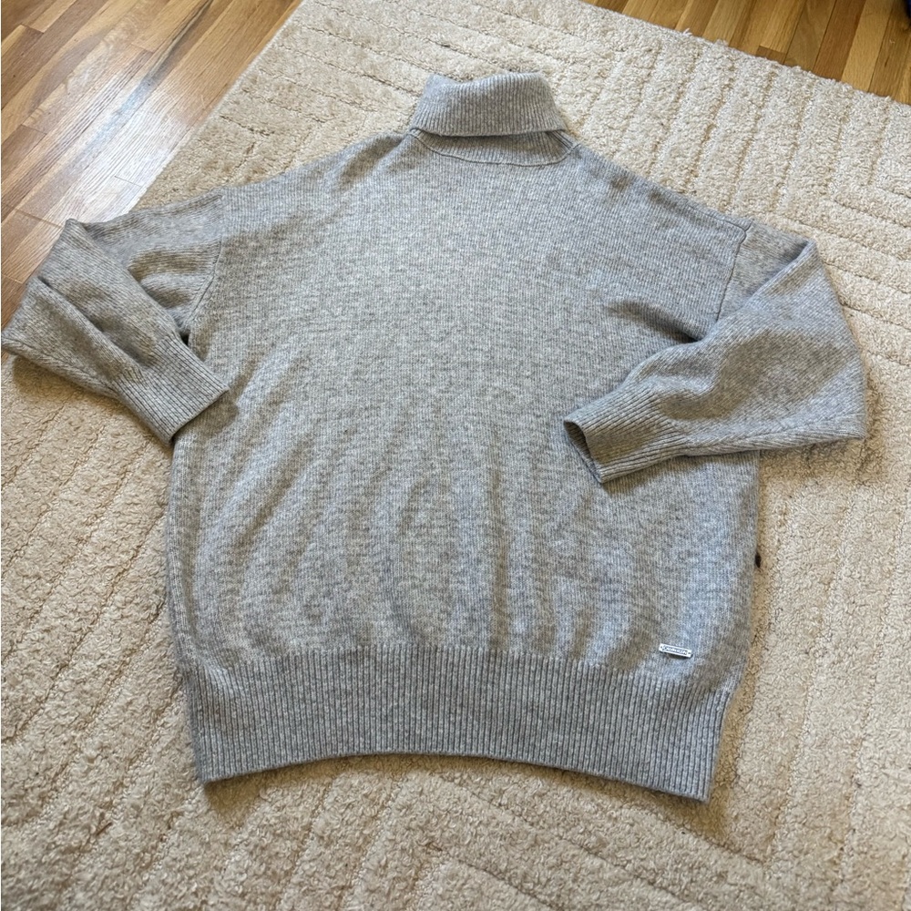 Calvin Klein Light Gray Turtleneck Sweater